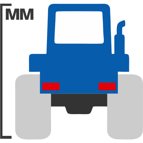 Icon Radlader Höhe farbig