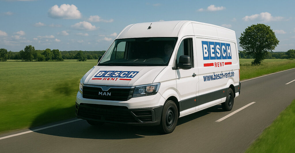 Transporter auf der Landstrasse